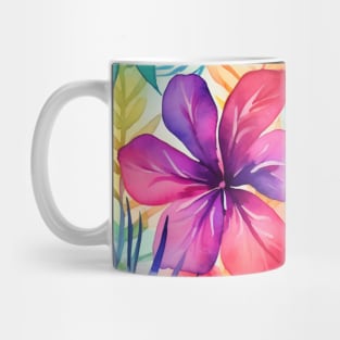 Tropical Botanical Watercolor Pattern Mug